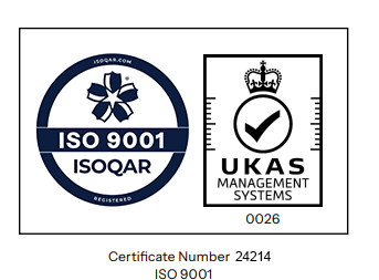 Logo for ISO9001 UKAS